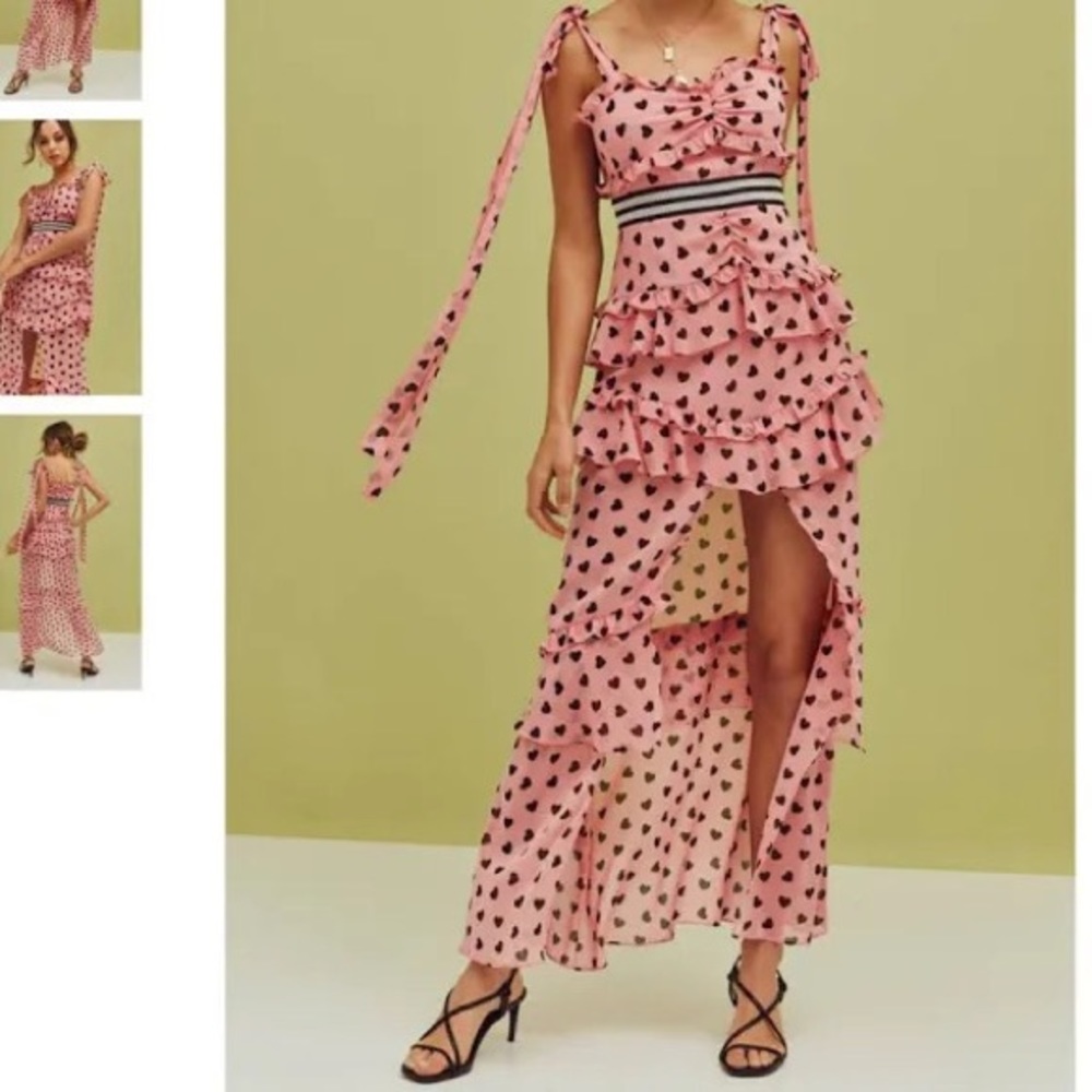 For love and lemons heart maxi dress
